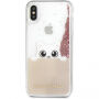 Karl Lagerfeld Peek and Boo Glitter pokrowiec do iPhone X - złoty