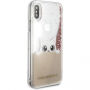 Karl Lagerfeld Peek and Boo Glitter pokrowiec do iPhone X - złoty