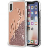 Karl Lagerfeld Signature pokrowiec do iPhone X - różowy