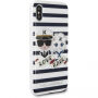 Karl Lagerfeld Sailor Stripes pokrowiec do iPhone X - czarny
