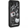 Karl Lagerfeld Pins pokrowiec do iPhone X - czarny