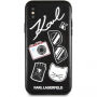 Karl Lagerfeld Pins pokrowiec do iPhone X - czarny