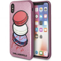 Karl Lagerfeld Paris Glitter pokrowiec do iPhone X - różowy