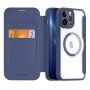 Etui z klapką DUX DUCIS Skin X z MagSafe dla iPhone 13 Pro Max - ciemnoniebieski