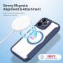 Etui z klapką DUX DUCIS Skin X z MagSafe dla iPhone 13 Pro Max - ciemnoniebieski