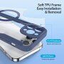 Etui z klapką DUX DUCIS Skin X z MagSafe dla iPhone 13 Pro Max - ciemnoniebieski