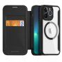 Etui z klapką DUX DUCIS Skin X z MagSafe dla iPhone 13 Pro - czarne