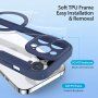 Etui z klapką DUX DUCIS Skin X z MagSafe dla iPhone 13 Pro - ciemnoniebieski