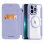 Etui z klapką DUX DUCIS Skin X z MagSafe dla iPhone 13 Pro - fioletowy