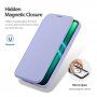 Etui z klapką DUX DUCIS Skin X z MagSafe dla iPhone 13 Pro - fioletowy