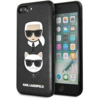 Karl Lagerfeld Karl and Choupette pokrowiec do iPhone 7 Plus / 8 Plus - czarny