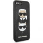 Karl Lagerfeld Karl and Choupette pokrowiec do iPhone 7 Plus / 8 Plus - czarny
