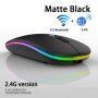 Bezprzewodowa mysz Bluetooth z podświetleniem - srebrna