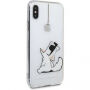 Karl Lagerfeld pokrowiec do iPhone X - przezroczysty