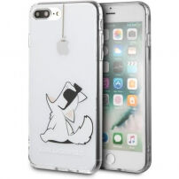 Karl Lagerfeld Choupette Fun-Cord pokrowiec do iPhone 7 Plus / 8 Plus - przezroczysty