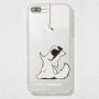 Karl Lagerfeld Choupette Fun-Cord pokrowiec do iPhone 7 Plus / 8 Plus - przezroczysty