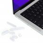 Silikonowe nakładki przeciwpyłowe ENKAY 7w1 dla portów MacBook Air 13" / Air 15" / Pro 14" / Pro 16" - biały