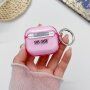Przezroczyste opakowanie z brokatem dla AirPods 3 - fioletowy