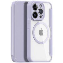Etui z klapką DUX DUCIS Skin X z MagSafe dla iPhone 13 Pro - fioletowy