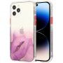 Etui marmurowe odporne na zarysowania do iPhone 14 Pro Max - fioletowy