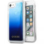 Guess Liquid Glitter etui do iPhone SE (2020/2022) / 8 / 7 - ciemnoniebieskie