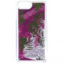 Guess Liquid Glitter etui do iPhone SE (2020/2022) / 8 / 7 - różowe z palmą