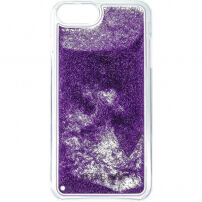 Guess Liquid Glitter etui do iPhone 6 Plus / 6S Plus / 7 Plus / 8 Plus - fioletowe