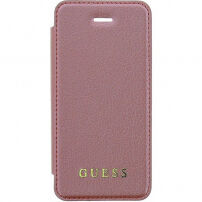 Guess Iridescent Book pokrowiec do iPhone 5 / 5S / SE (2016) - różowy