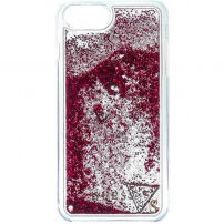 Guess Glitter Triangle etui do iPhone 5 / 5S / SE (2016) - różowe