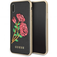 Guess Flower Desire etui do iPhone X - czarne