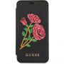 Guess Flower Desire Book pokrowiec do iPhone X - czarny