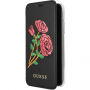 Guess Flower Desire Book pokrowiec do iPhone X - czarny