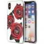 Guess Flower Desire pokrowiec do iPhone X - przezroczysty