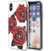 Guess Flower Desire pokrowiec do iPhone X - przezroczysty