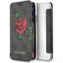 Guess 4G Flower Desire Book pokrowiec do iPhone X - szary