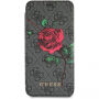 Guess 4G Flower Desire Book pokrowiec do iPhone X - szary