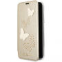 Guess Studs and Sparkle Book pokrowiec do iPhone X - beżowy
