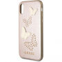 Guess Studs and Sparkle etui do iPhone X - różowo-złote
