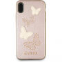 Guess Studs and Sparkle etui do iPhone X - różowo-złote
