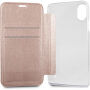 Guess Iridescent Book pokrowiec do iPhone X - różowo-złoty