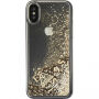 Guess Liquid Glitter pokrowiec do iPhone X - złoty