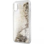 Guess Liquid Glitter pokrowiec do iPhone X - złoty
