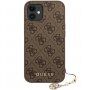Guess Charms Hard case etui do iPhone XR / 11- brązowe