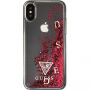 Guess Liquid Glitter pokrowiec do iPhone X - czerwony