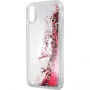 Guess Liquid Glitter pokrowiec do iPhone X - czerwony