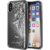 Guess Liquid Glitter pokrowiec do iPhone X - srebrny
