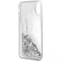 Guess Liquid Glitter pokrowiec do iPhone X - srebrny
