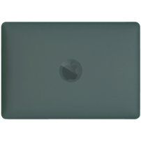 Matowa, przezroczysty pokrowiec z wysuwaną podstawką dla MacBook Air 13" (A2681 / A3113 / A3240) - ciemnozielony