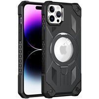 Super wytrzymała pokrywa z MagSafe i odchylaną podstawką dla iPhone 11 Pro Max - czarny