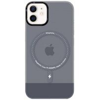 Przezroczysty pokrowiec z MagSafe dla iPhone 11 - szary